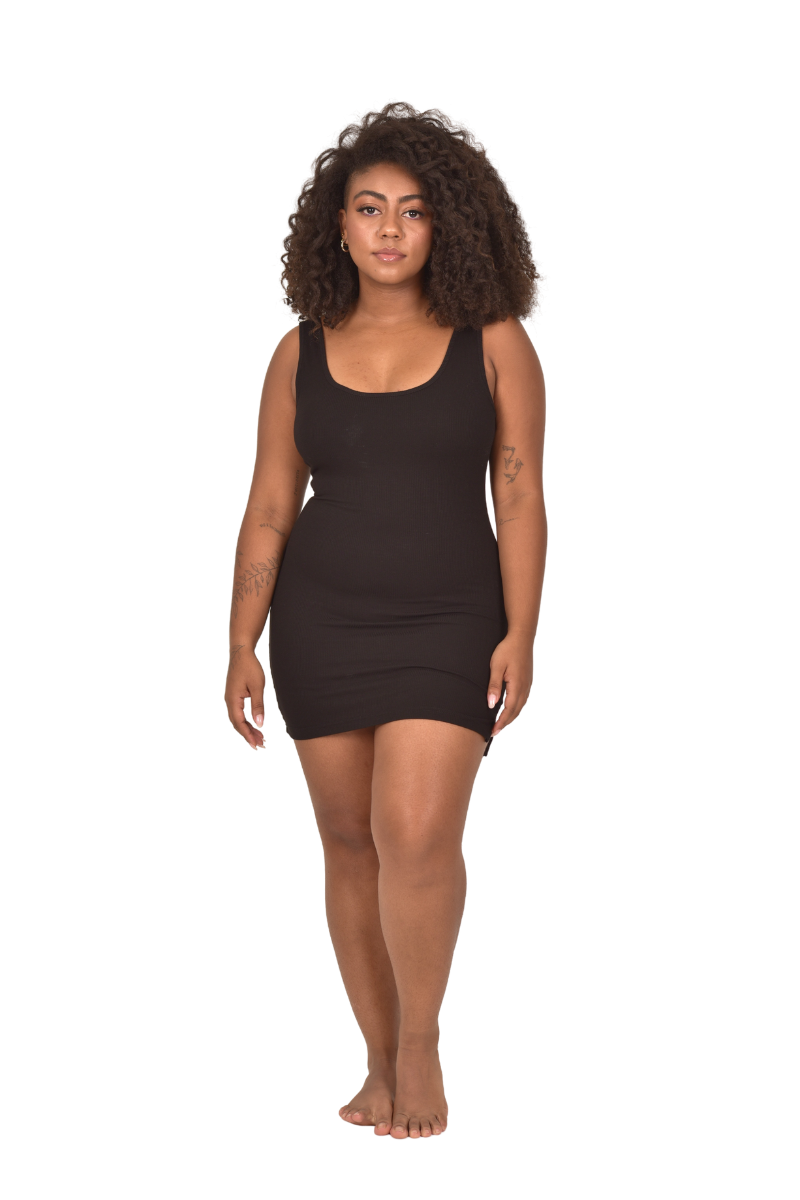 Built-In Shapewear Wide Strap Mini Lounge Dress Built-In Shapewear Wide Strap Mini Lounge Dress