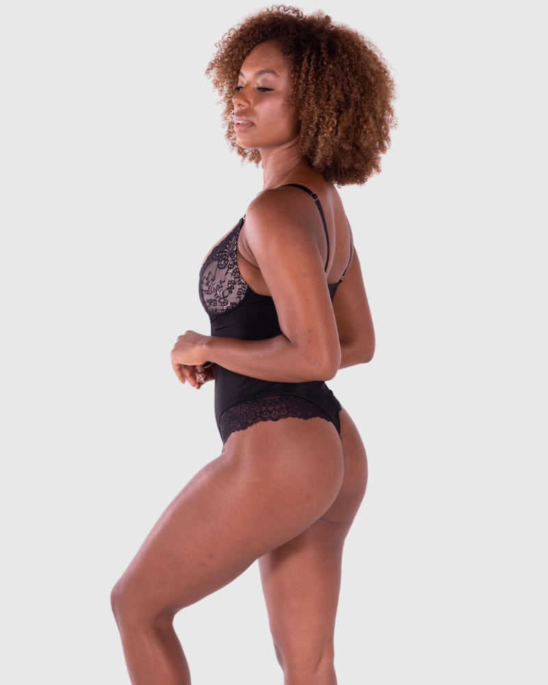 Body à col en V profond
