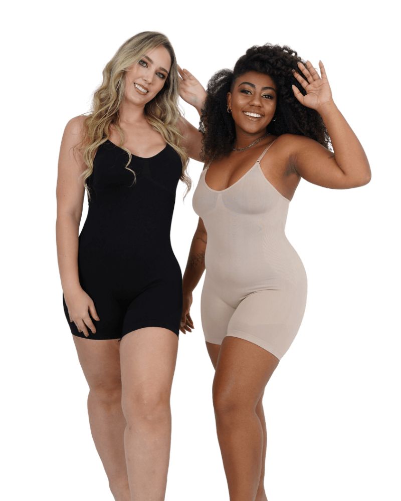 Built-In Shapewear Strapless Midi Lounge Dress