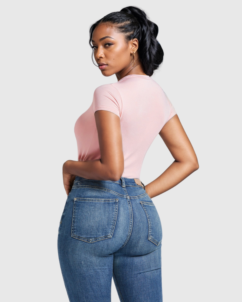 Body doux à manches courtes