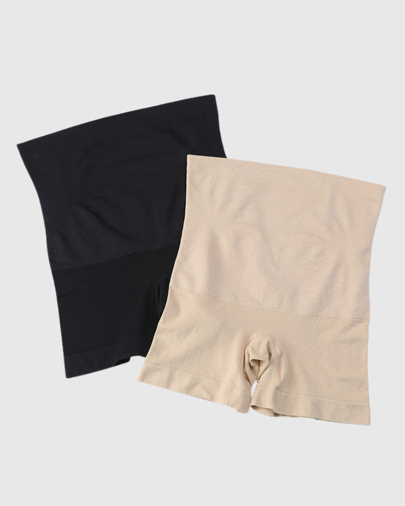 High-Waist Compression Under-Shorts (2 Pcs)