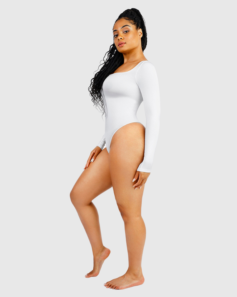 Long Sleeve Square Neck Bodysuit