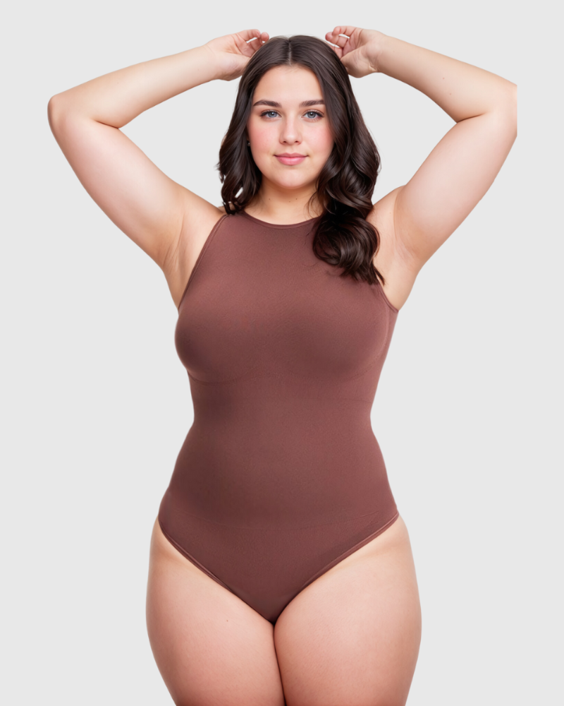 Body tipo tanga color crema de mantequilla