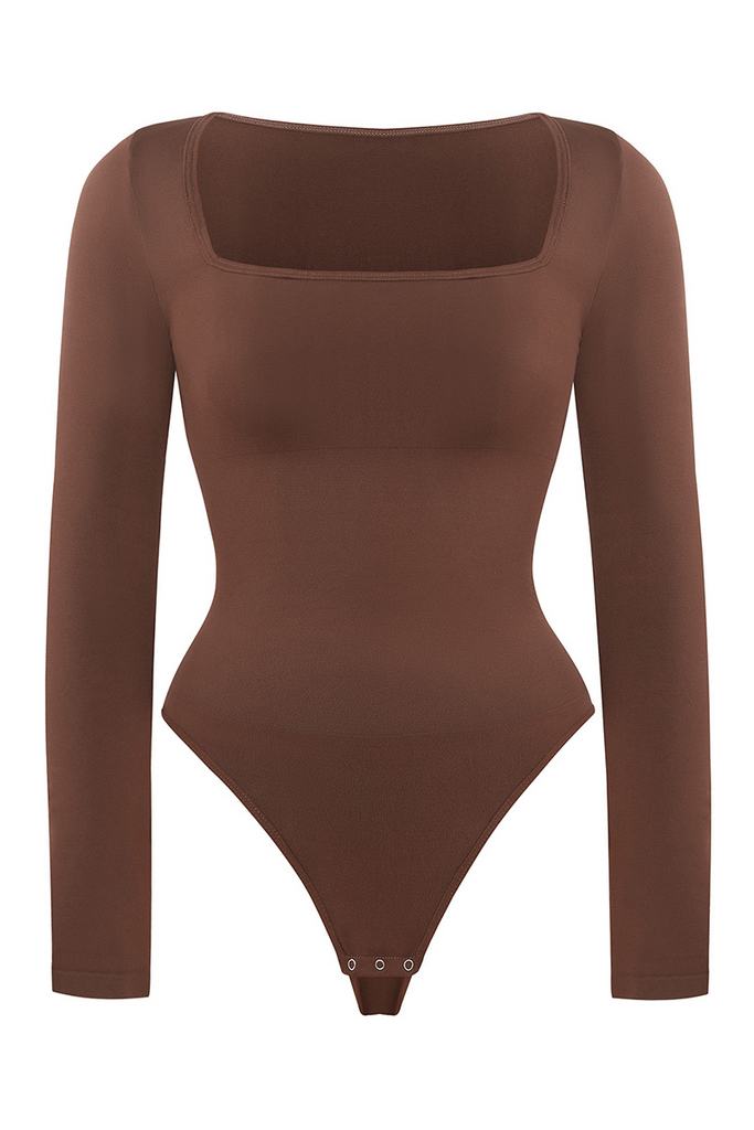 Long Sleeve Square Neck Bodysuit