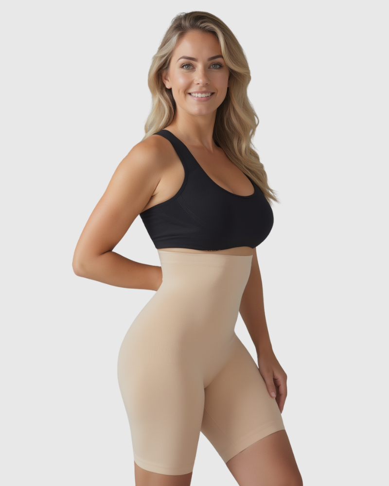 High-Waist Compression Shorts (2 Pcs)