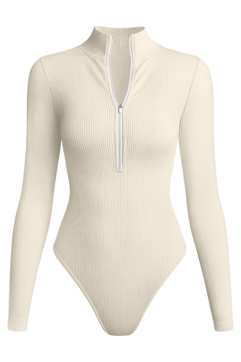 Long Sleeve Zip-Up Bodysuit
