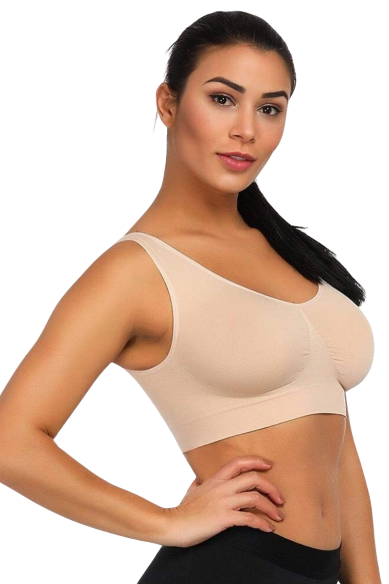 Seamless Wireless Bra With Support