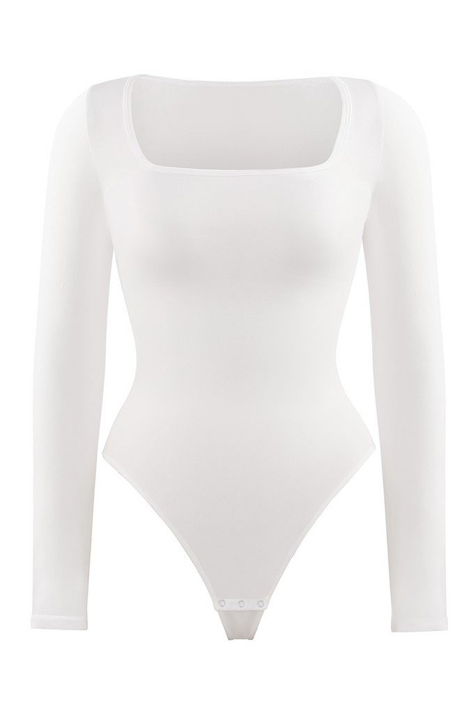 Long Sleeve Square Neck Bodysuit