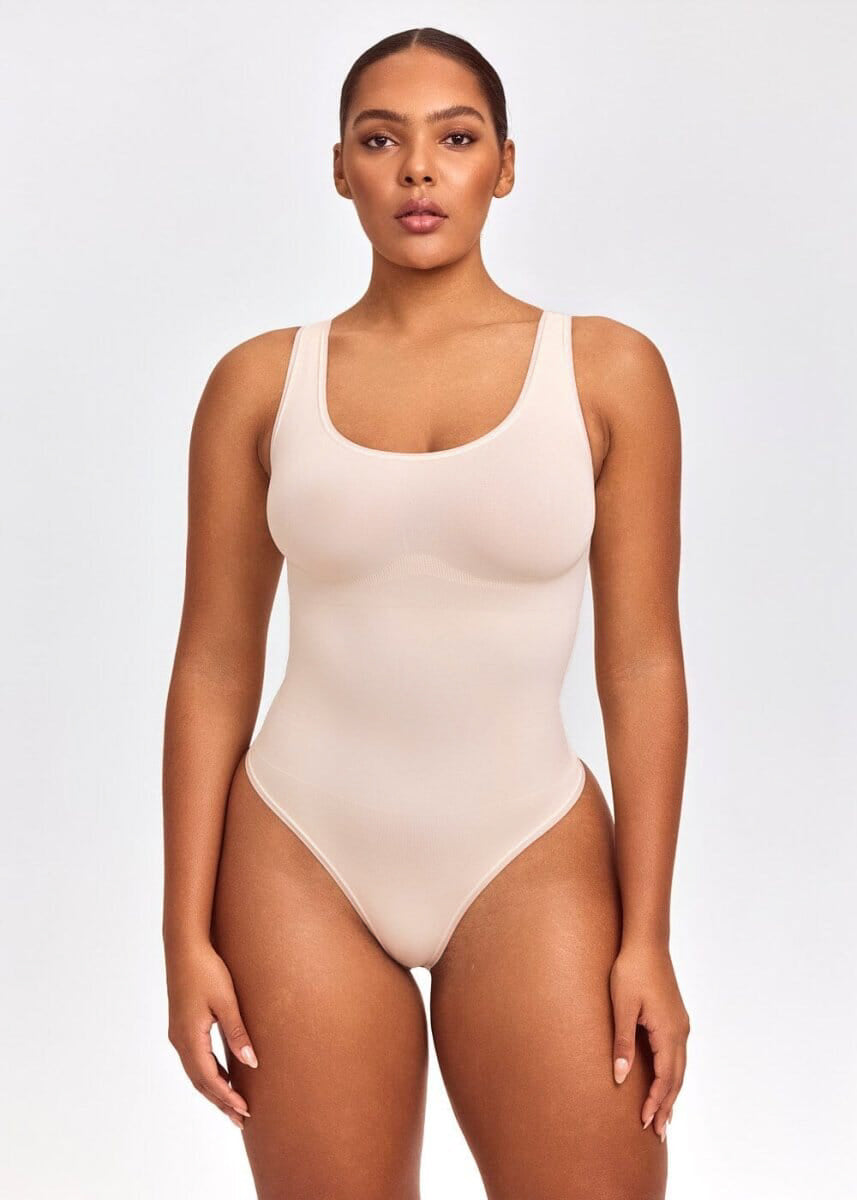 Square Neck Snatched Bodysuit