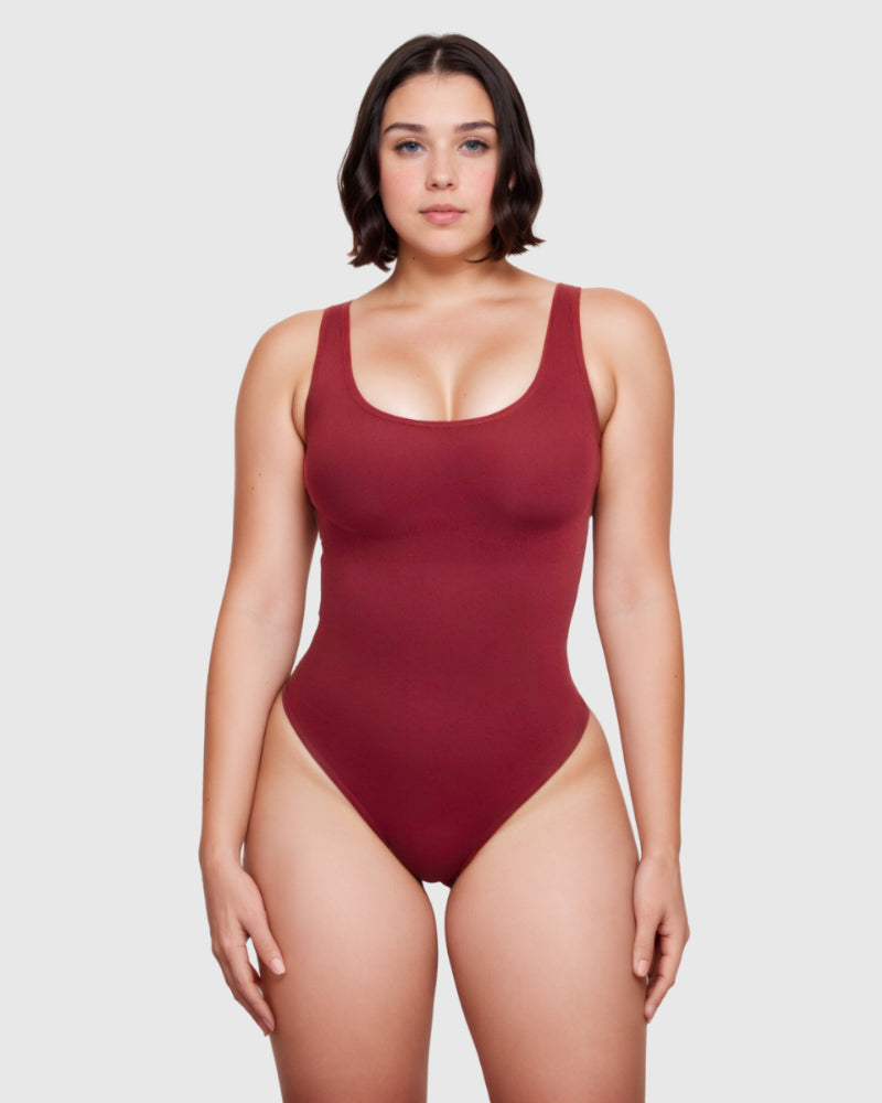Square Neck Snatched Bodysuit