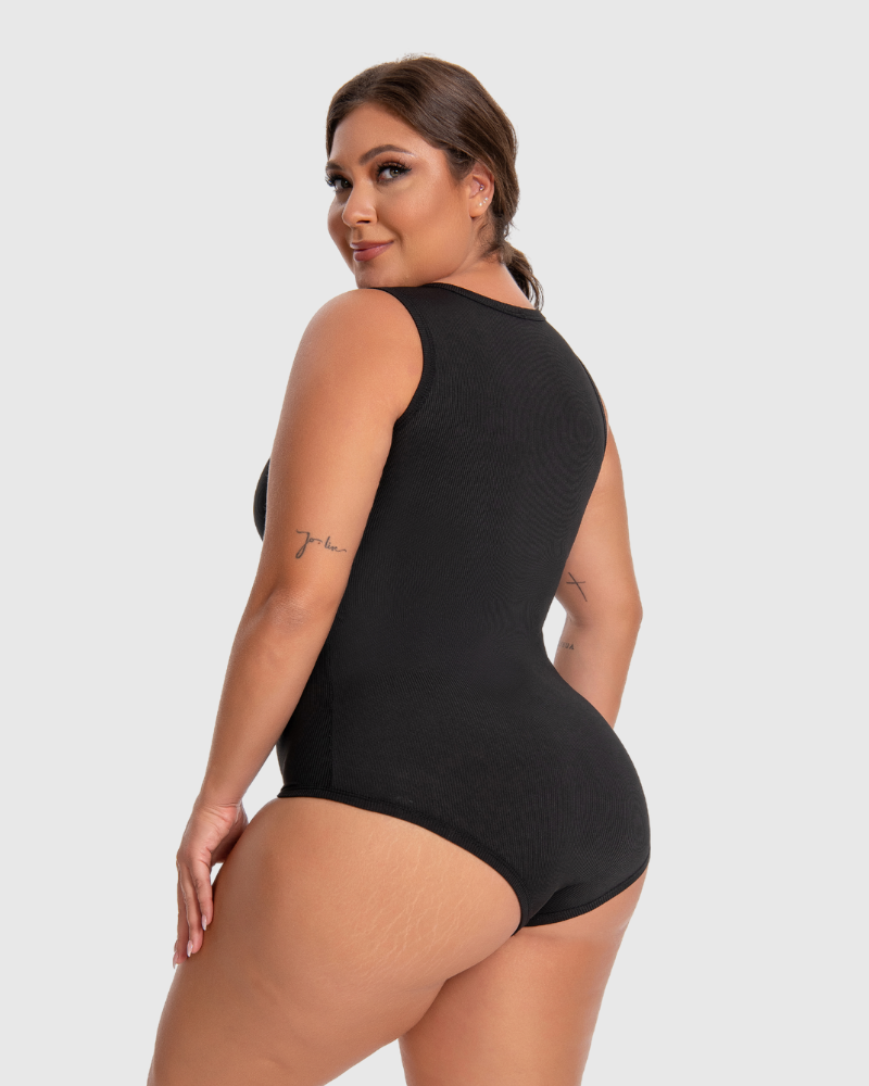 Racerback Wide Straps Bodysuit