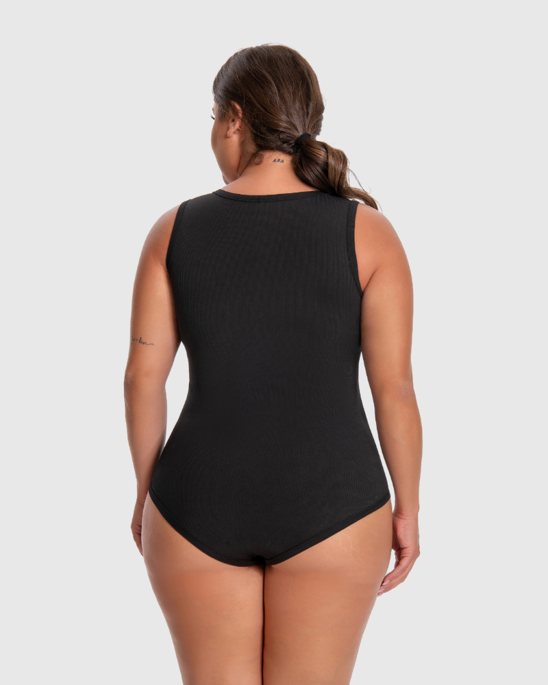 Racerback Wide Straps Bodysuit