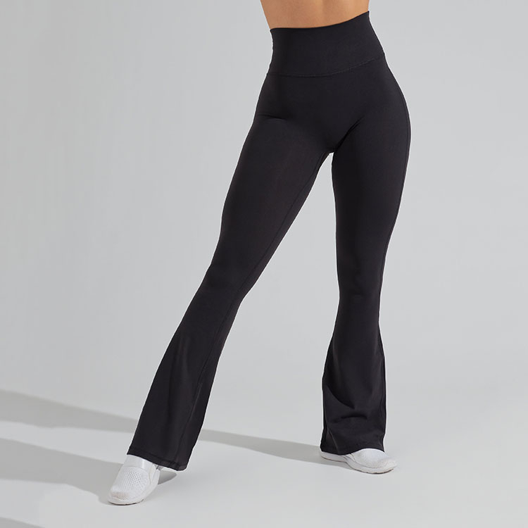 High-Waisted Flare Leggings (Flat Waist)