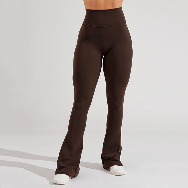 High-Waisted Flare Leggings (Flat Waist)
