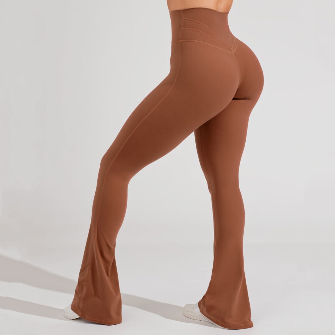High-Waisted Flare Leggings (Flat Waist)