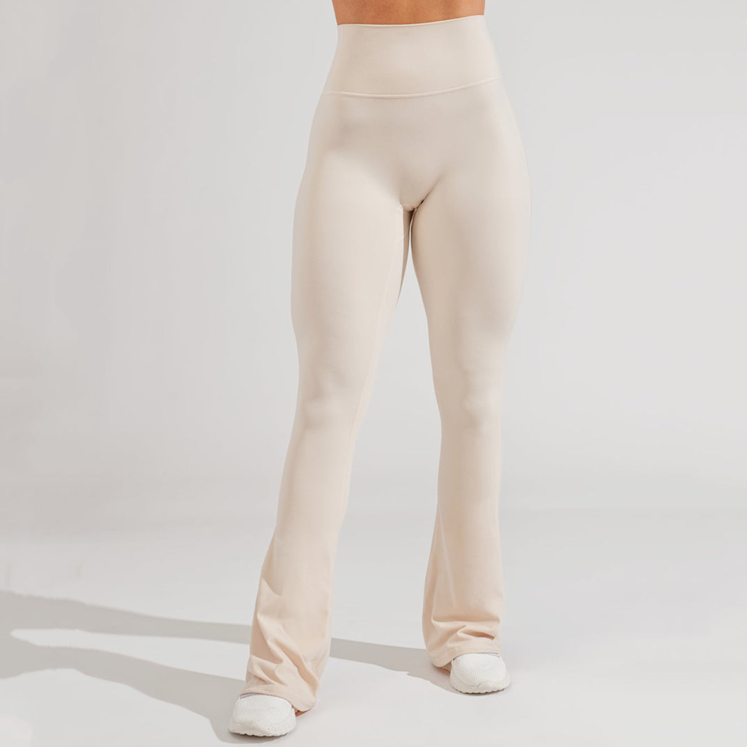 High-Waisted Flare Leggings (Flat Waist)