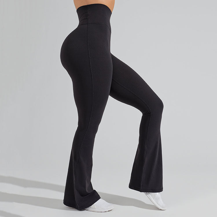 High-Waisted Flare Leggings (Flat Waist)