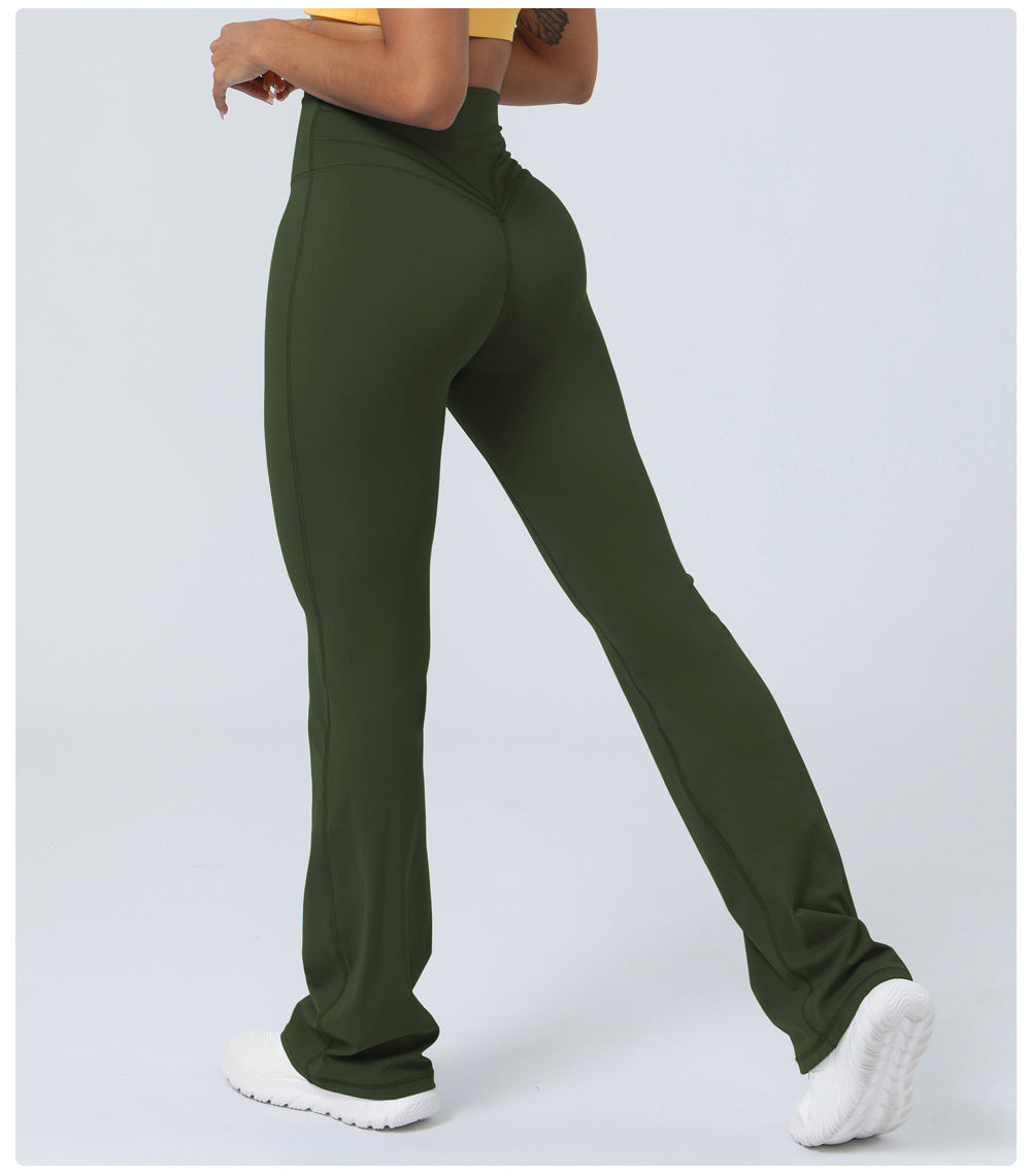 High-Waisted Flare Leggings (Flat Waist)